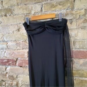 Elegant Black Evening Strapless dress